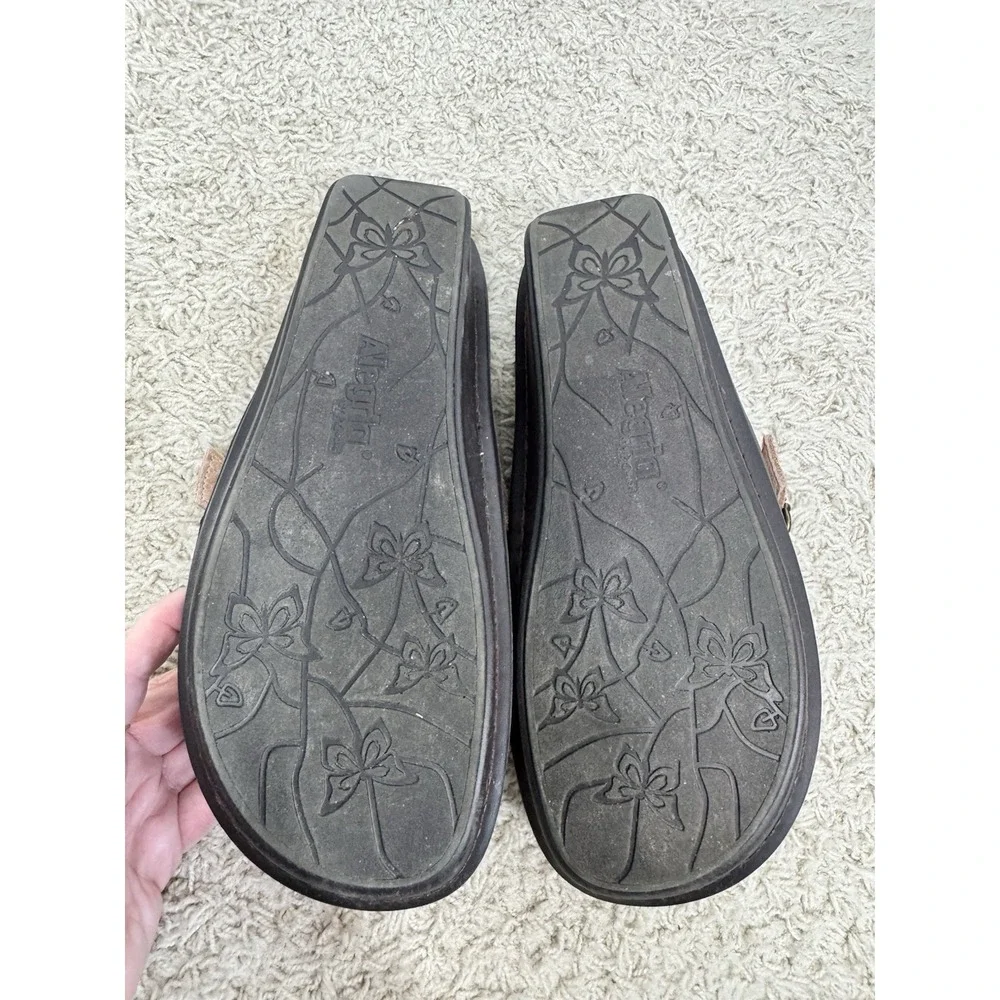 Alegria Brigid‎ Slip On Comfort Shoes In Freedom Rock Floral Euro 39 US 9 Sherpa